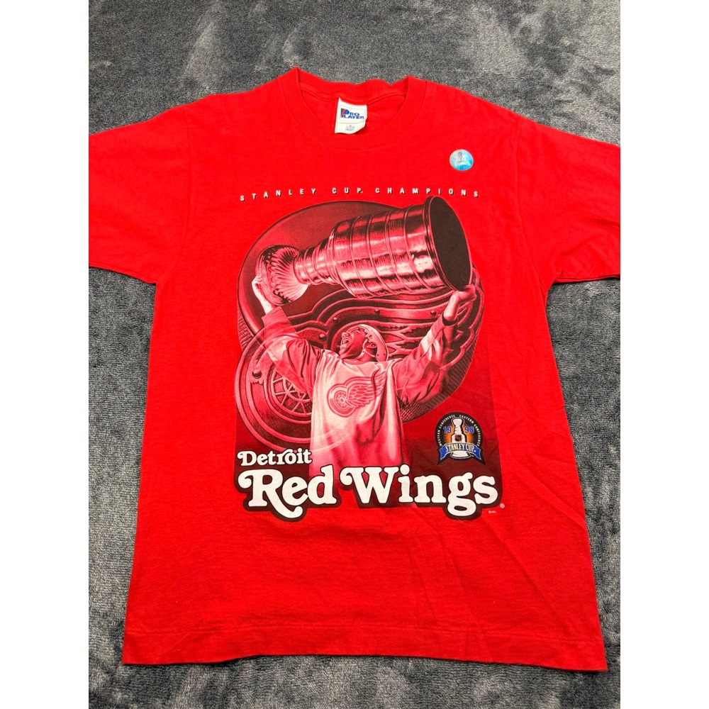 Vintage 1998 Detroit Red Wings Stanley Cup Champions Shirt Pro Layer Deadstock M